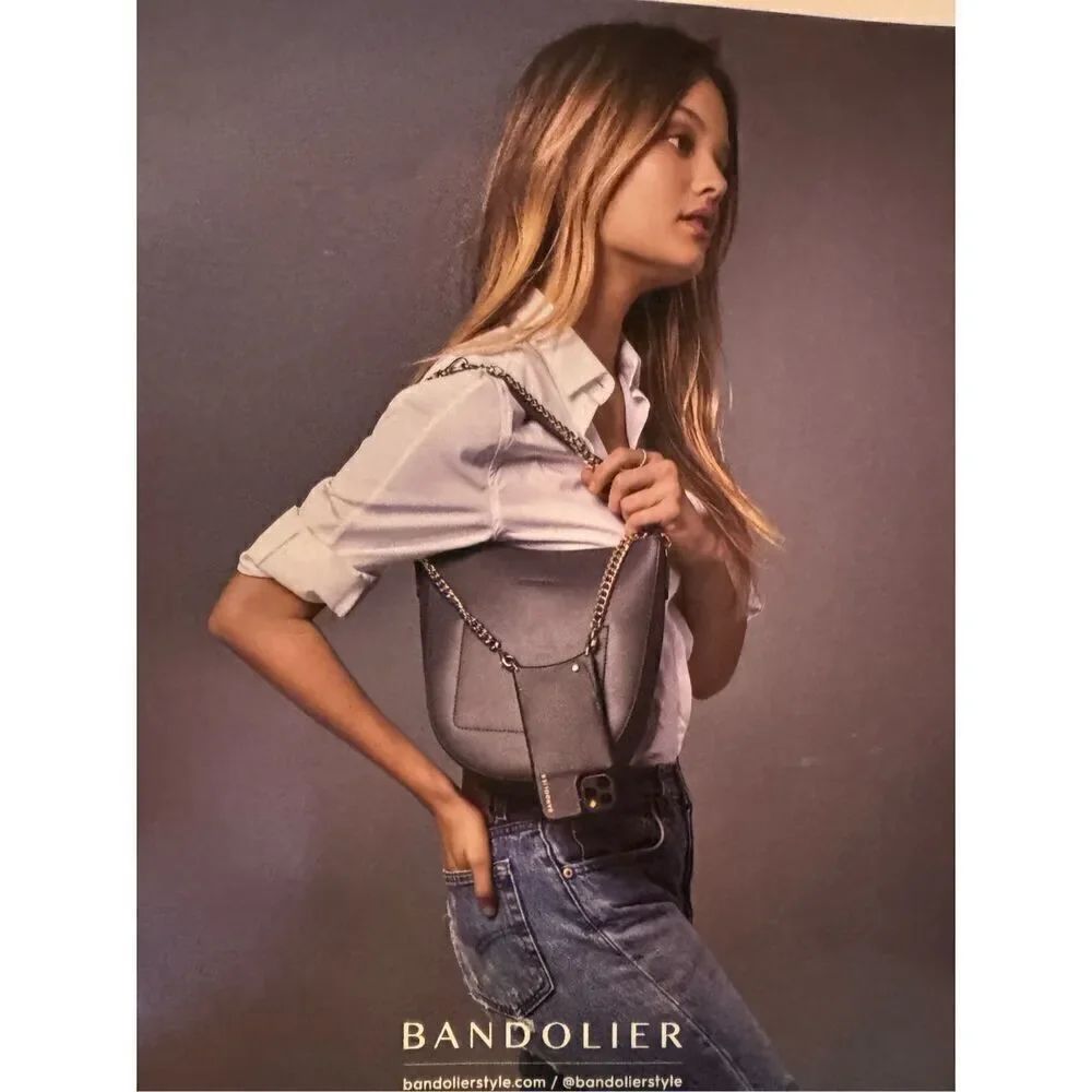 Bandolier Sloane Grey Convertible Crossbody Bag Crossbody Strap Wristlet & More — image 6 of 8